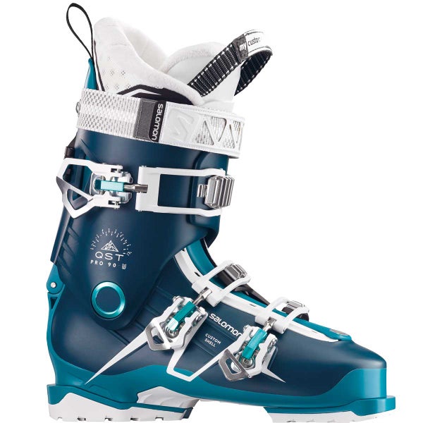 Mondo 24 & 24.5 Women's Salomon All Mountain QST Pro Ski Boots Medium Flex (Used)