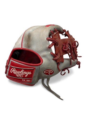 Used Rawlings HEART OF HIDE BB/SB Glove RH Throw Black 12" 11863-S000024880