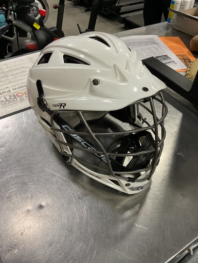 Used Cascade CPVR Lacrosse Helmet White One Size 11614-S000226733