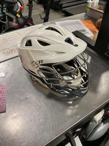 Used Cascade R HELMET Lacrosse Helmet White One Size 11614-S000226732