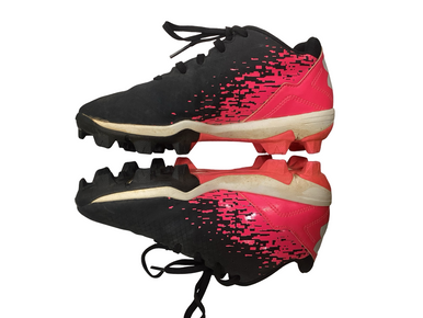Used Under Armour SOFTBALL CLEAT BB/SB Cleats Pink Youth 13.0 11613-S000173212