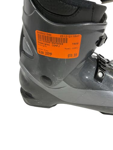Used Rossignol COMPJ Boys DH Ski Boot Grey 205 MP - J01 11847-S000031584