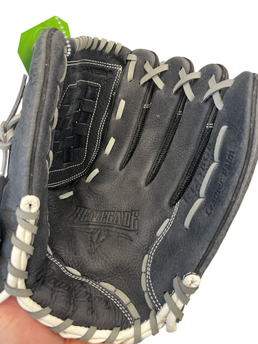 Used Rawlings RENEGADE 12 1/2 BB/SB Glove RH Throw Black 12 1/2" 11682-S000124472