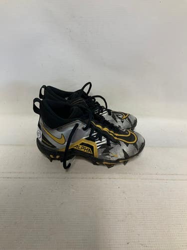 Used Nike ALPHA BB/SB Cleats Black And Gold Youth 13.0 11823-S000036314