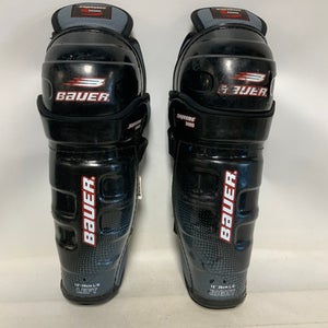 Used Bauer SUPREME 3000 Senior Shin Guards Black 15" 11823-S000036312