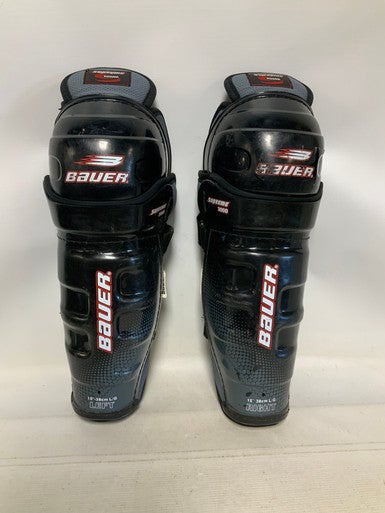 Used Bauer SUPREME 3000 Senior Shin Guards Black 15" 11823-S000036312