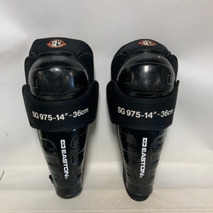 Used Easton SG975 Senior Shin Guards Black 14" 11823-S000036313