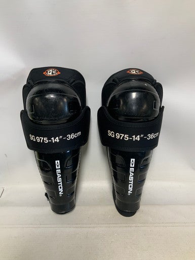 Used Easton SG975 Senior Shin Guards Black 14" 11823-S000036313