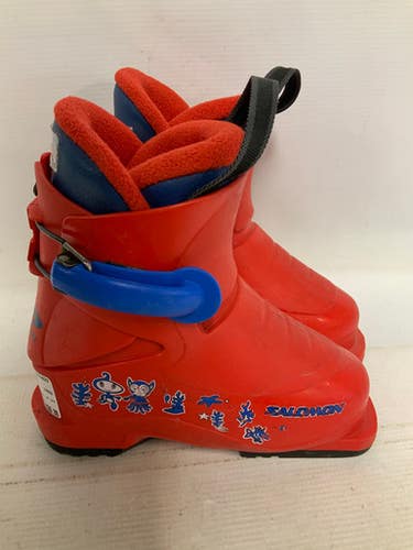 Used Salomon JR SPK Boys DH Ski Boot Red 170 MP - Y10 11823-S000036298