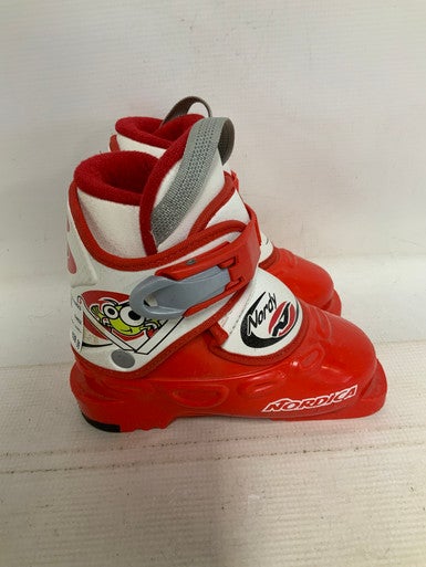 Used Nordica NORDY Boys DH Ski Boot Red 145 MP - Y07 11823-S000036297