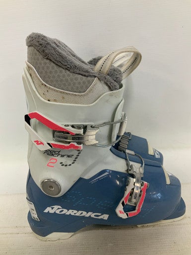 Used Nordica SPEED MACHINE 3 Girls DH Ski Boot Carolina Blue 190 MP - Y12 11823-S000036296