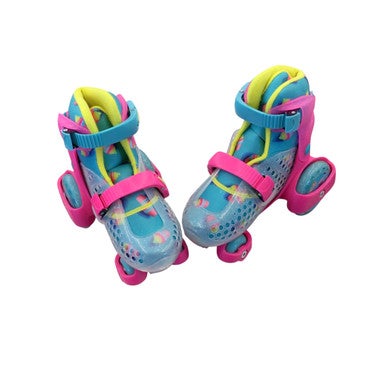 Used RollerDerby EZ ROLL Child Roller Quad Skates Pink Adjustable 11760-S000084410