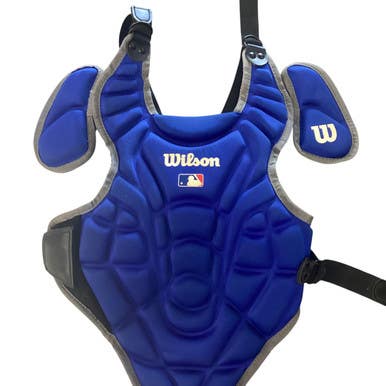 Used Wilson CHEST PROTECTOR Catchers Chest Protector Royal Blue Youth 11760-S000084397