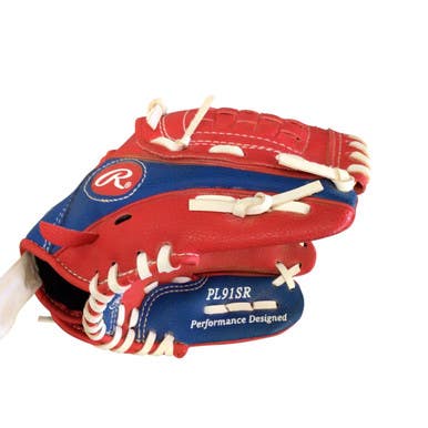 Used Rawlings PL91SR BB/SB Glove T-ball Red 9" 11760-S000084390