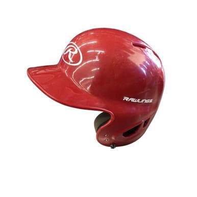 Used Rawlings 6 1/4 - 6 7/8 Batting Helmet No Mask Red SM 11760-S000084391