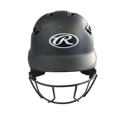 Used Rawlings R16S-REVB 6 7/8 - 7 5/8 Batting Helmet w/Mask Black L/XL 11760-S000084354