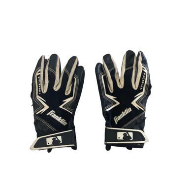 Used Franklin BB/SB Batting Gloves Black MD 11760-S000084317