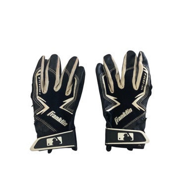 Used Franklin BB/SB Batting Gloves Black MD 11760-S000084317