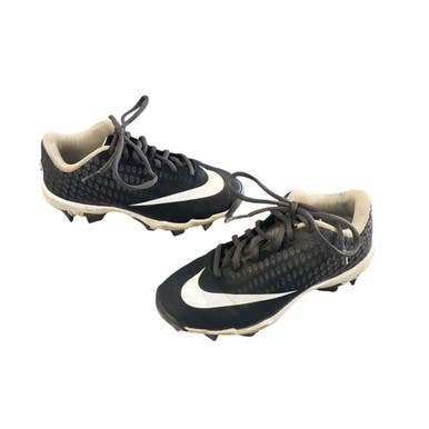 Used Nike VAPOR BASEBALL CLEATS SIZE 11K BB/SB Cleats Black Youth 11.0 11760-S000084319