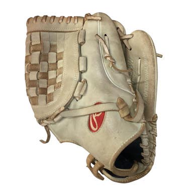Used Rawlings GOLD GLOVE ELITE GGEFP125BW RH Throw Fastpitch Gloves White 12 1/2" 11760-S000084293