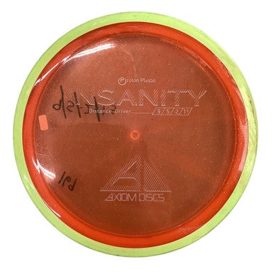 Used Axiom INSANITY Disc Golf Driver Orange 11760-S000084214