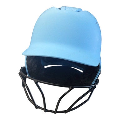 Used Evoshield HELMET W/MASK Batting Helmet w/Mask Royal Blue SM 11760-S000084205