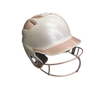Used Adidas BATTING HELMET W/ MASK 7-7 5/8 Batting Helmet w/Mask White LG 11760-S000084632