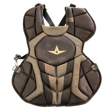 Used All-Star S7 CHEST PROTECTOR CPCC12167X Catchers Chest Protector Black Intermed 11760-S000084615