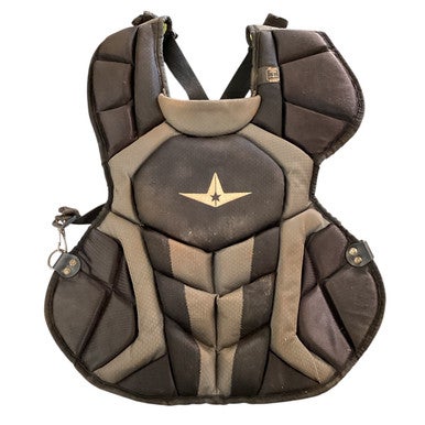Used All-Star S7 CHEST PROTECTOR CPCC12167X Catchers Chest Protector Black Intermed 11760-S000084615