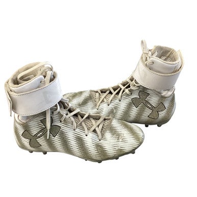 Used Under Armour Jr FB Cleats White Junior 06 11760-S000084525