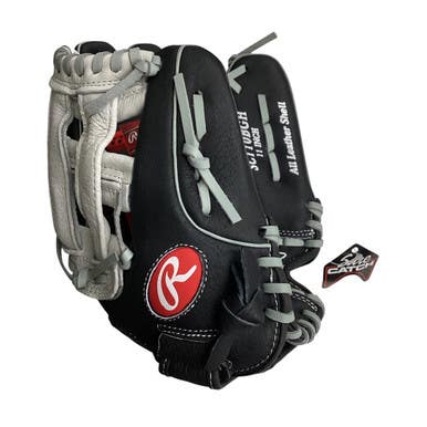 Used Rawlings SURE CATCH SC110BGH BB/SB Glove RH Throw Black And Grey 11" 11760-S000084511