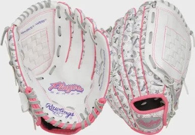 Used Rawlings PLAYERS SERIES PL10W BB/SB Glove T-ball White 10" 11760-S000084506