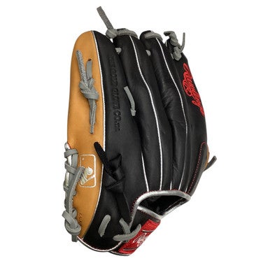 Used Rawlings R9 SERIES BB/SB Glove RH Throw Black And Orange 12" 11760-S000084498