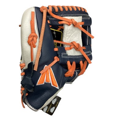 Used Easton FUTURE ELITE BB/SB Glove LH Throw Navy Blue And Orange 11" 11760-S000084476