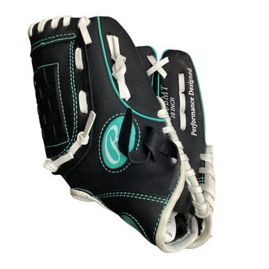 Used Rawlings PLAYERS SERIES BB/SB Glove RH Throw Black 10" 11760-S000084473