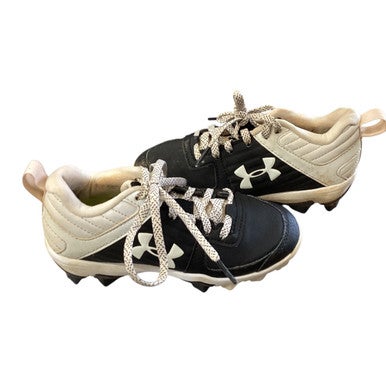 Used Under Armour LEADOFF BB CLEATS BB/SB Cleats Black Youth 12.0 11760-S000083623