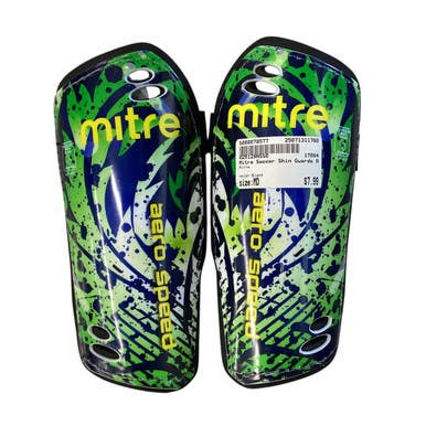 Used Mitre Soccer Shin Guards Adult Black MD 11760-S000083573