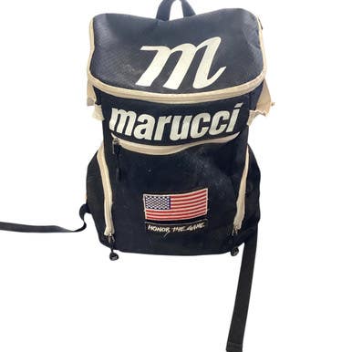 Used Marucci PLAYERS BACKPACK BB/SB Player Backpack Black 11760-S000085078