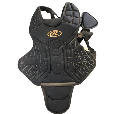 Used Rawlings CPPLY-B CHEST PROTECTOR Catchers Chest Protector Black Junior 11760-S000085076