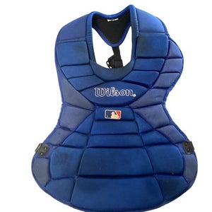 Used Wilson CHEST PROTECTOR Catchers Chest Protector Royal Blue Intermed 11760-S000084926