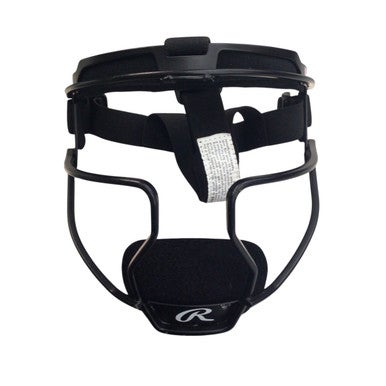 Used Rawlings FACE MASK BB/SB Fielders Mask Black One Size 11760-S000084845
