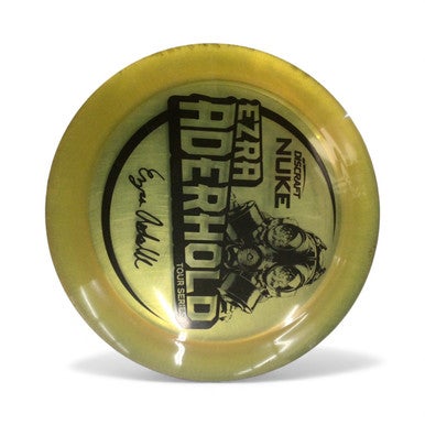 Used Discraft TOUR SERIES NUKE Disc Golf Driver Yellow 11760-S000084791