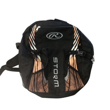 Used Rawlings STORM BACKPACK BB/SB Player Backpack Black And Copper 11760-S000084764