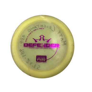 Used Dynamic Discs LUCID AIR DEFENDER Disc Golf Driver Yellow 11760-S000084739