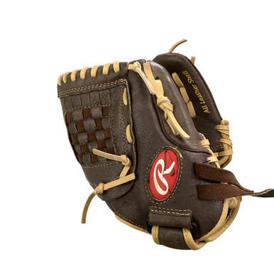 Used Rawlings HIGHLIGHT SERIES BB/SB Glove T-ball Brown 10" 11760-S000084733