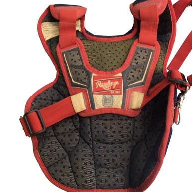 Used Rawlings CHEST PROTECTOR Catchers Chest Protector Red Youth 11760-S000084031