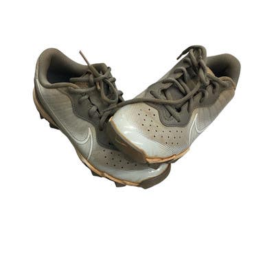 Used Nike DIAMOND BB/SB CLEATS BB/SB Cleats Grey Junior 03.5 11760-S000083964