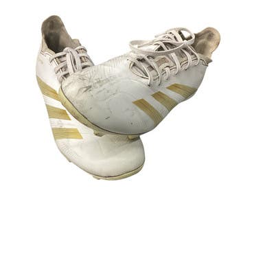 Used Adidas PREDATOR Soccer Cleats White Youth 10.5 11760-S000083949