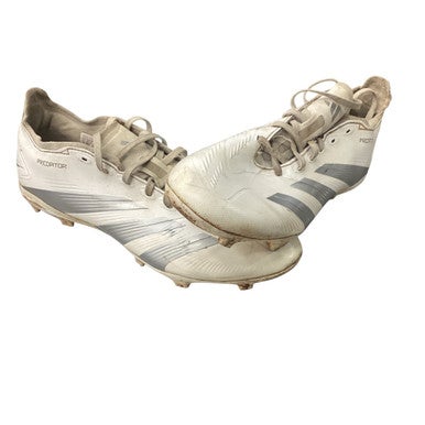 Used Adidas PREDATOR Soccer Cleats White Youth 10.5 11760-S000083950