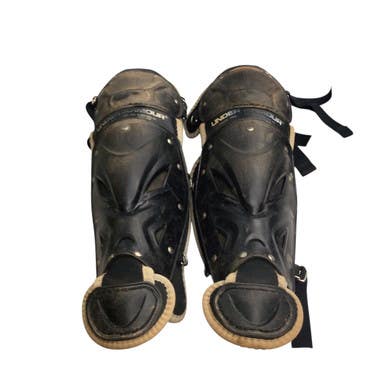 Used Under Armour SHIN GUARDS Catchers Leg Guards Black Junior 11760-S000083893